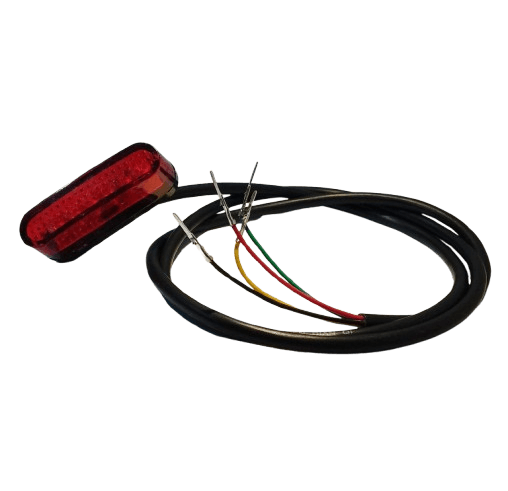 Luz de freno trasera, para scooter eléctrico, con alta visibilidad, fácil instalación