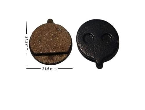 Imagen 2 del producto Pastilla de freno para scooter eléctrico, 21mm x 23mm, con frenado seguro, silencioso, durable, fácil de instalar