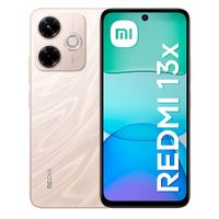 Celular Xiaomi Redmi 13X 4G 256GB, 8GB RAM, cámara trasera 108MP y frontal 13MP, 6.79'', dorado