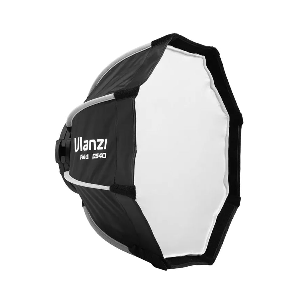 Softbox octagonal Ulanzi DS40 40cm, Mini Bowens, armado rápido, con rejilla