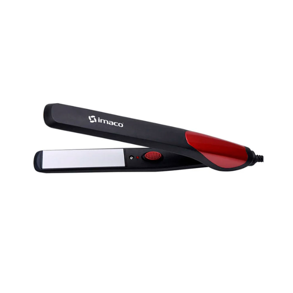 Imagen 1 del producto Alisador de cabello Imaco HS2198 de cerámica 200°C, liviano y ergonómico, negro