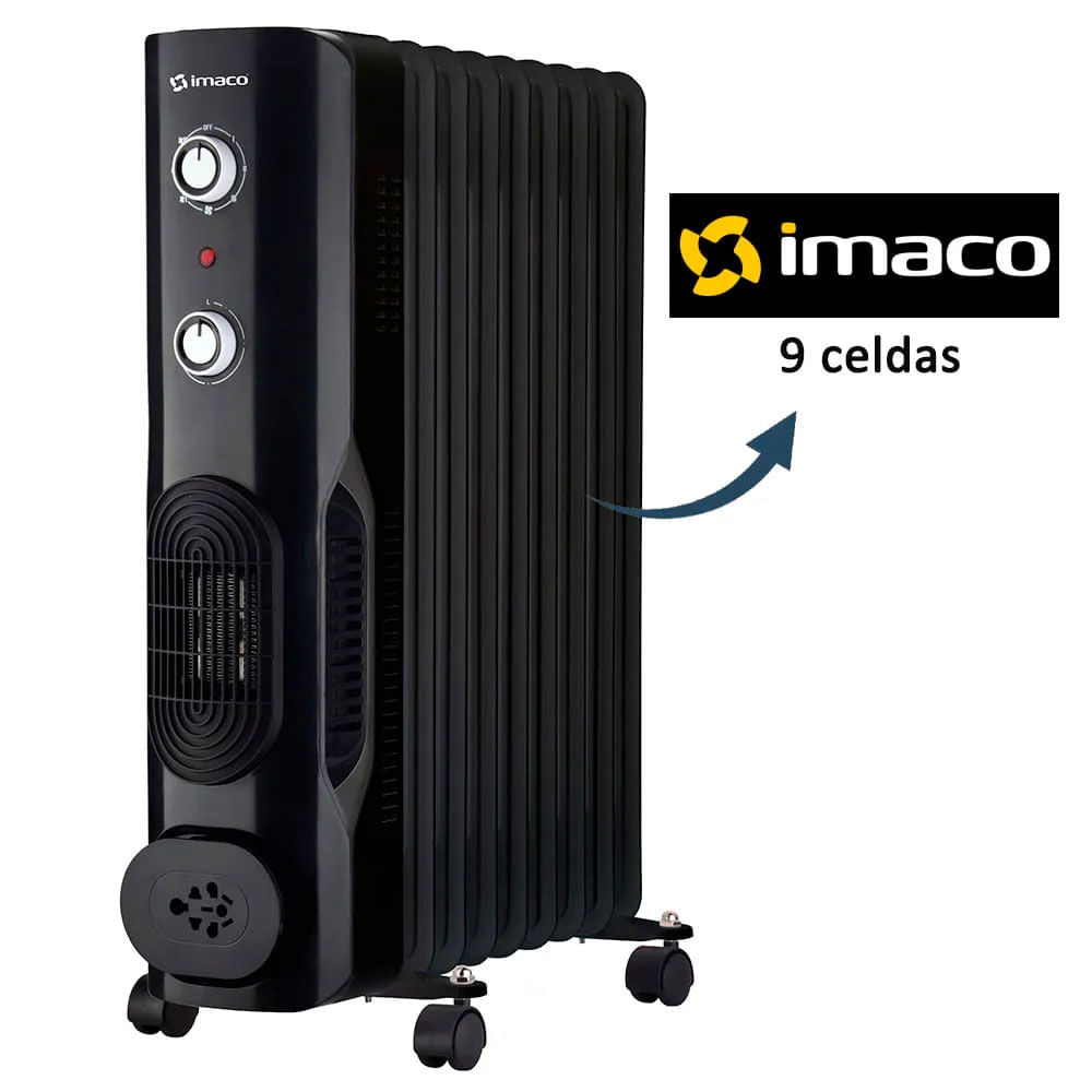 Imagen 2 del producto Termoradiador Imaco 9 celdas, negro - Ofr9nk