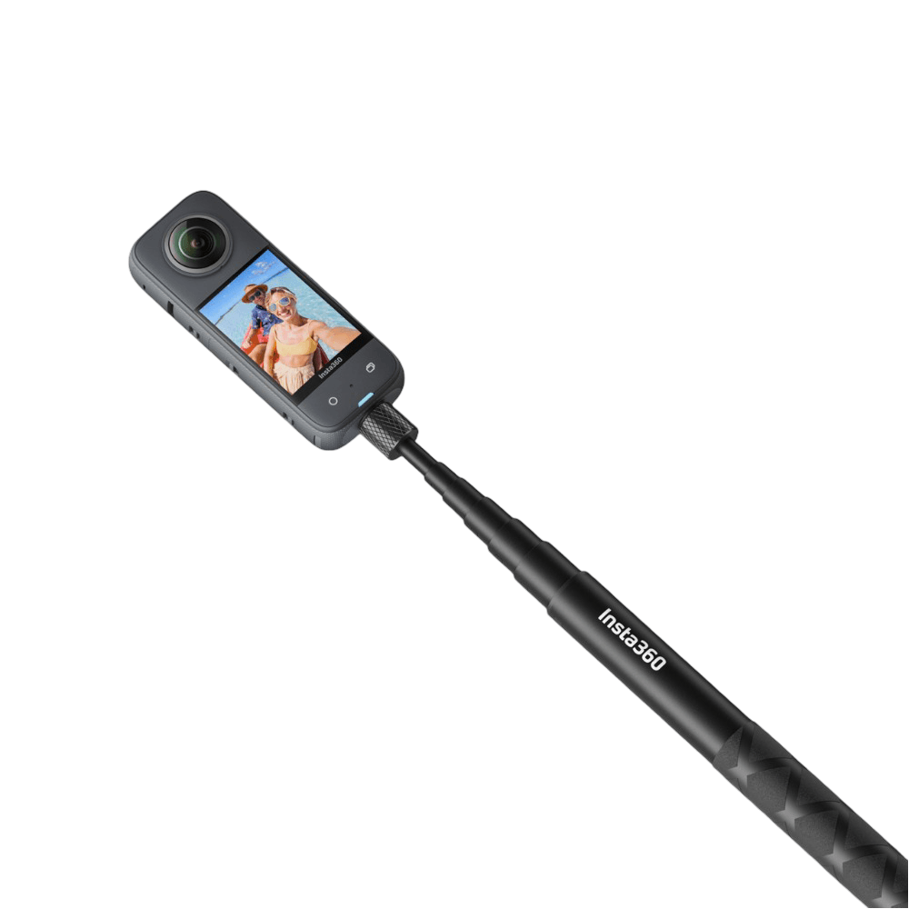 Palo selfie invisible insta360, 114 cm, negro