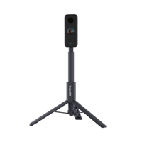 Palo selfie Insta360 invisible 2 en 1 + Trípode, negro