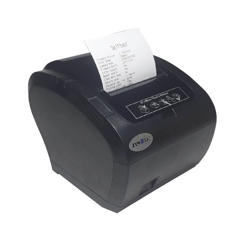 Impresora térmica Ticket 80mm Zywell ZY306, bluetooth y USB, corte automático