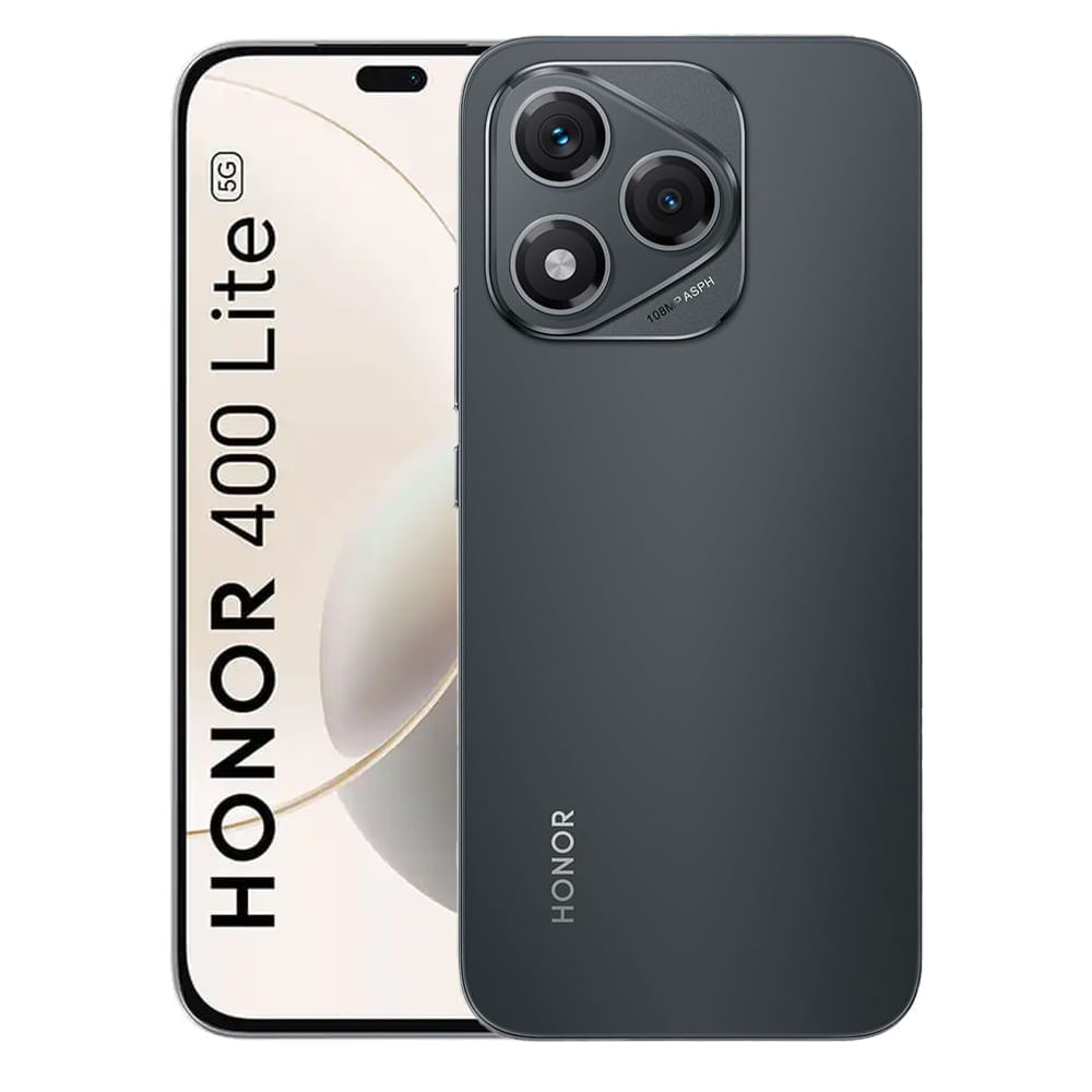 Imagen 1 del producto Celular Honor 400 Lite 5G, 256GB, 8GB RAM, cámara trasera 108MP y frontal 16MP, 6.7"", negro