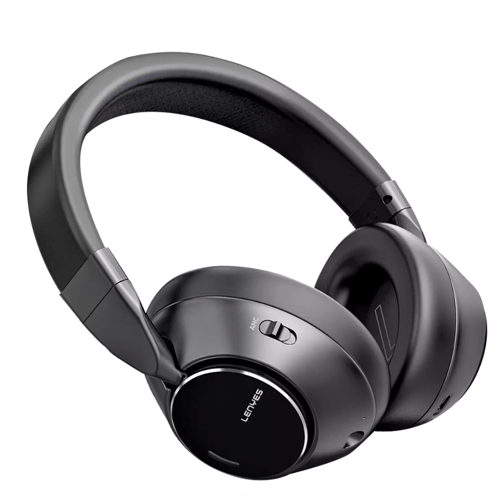 Imagen 2 del producto Audífono Lenyes LH23 ANC cancelación de ruido, bluetooth 5.3, batería 20 horas, negro