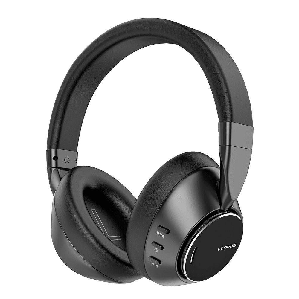 Imagen 1 del producto Audífono Lenyes LH23 ANC cancelación de ruido, bluetooth 5.3, batería 20 horas, negro