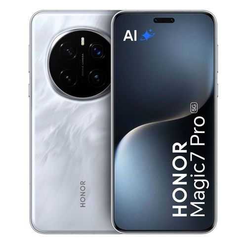 Celular Honor Magic 7 Pro 5G, 512GB, 12GB RAM, cámara trasera 50MP y frontal 50MP, 6.8", shadow grey