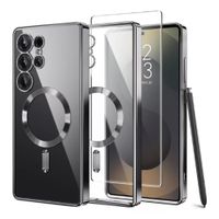 Case Samsung Galaxy S25 Ultra Magnético Transparente Negro