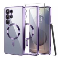 Case Samsung Galaxy S25 Ultra Magnético Transparente Lila
