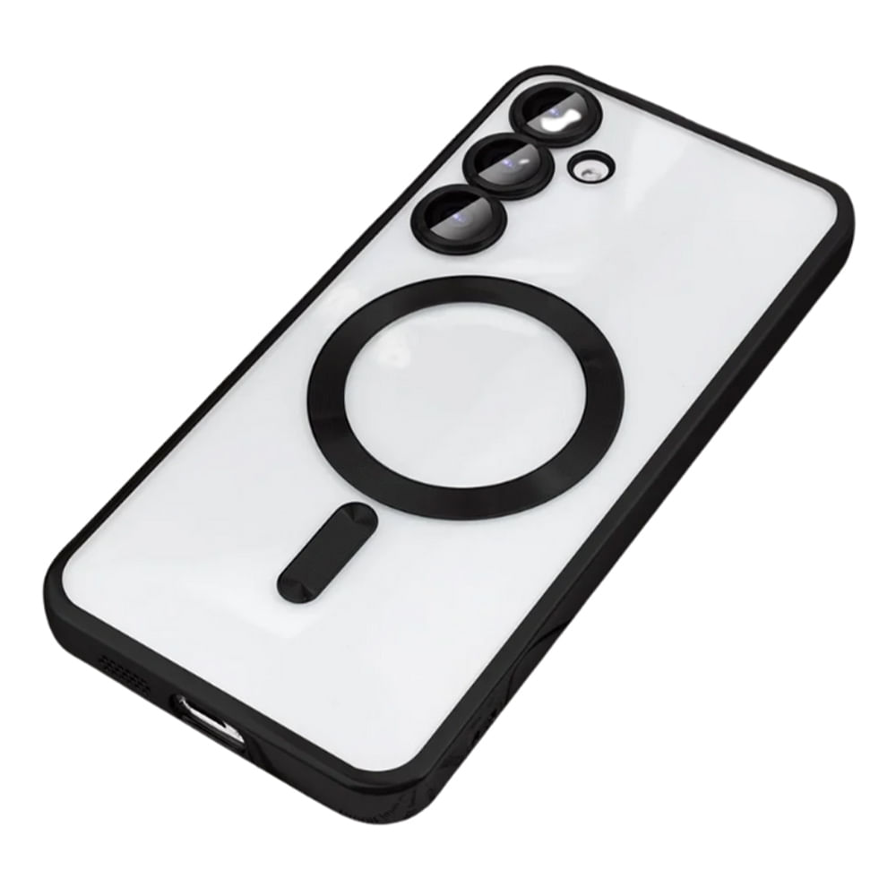 Case Samsung Galaxy S25 Magnético Transparente Negro