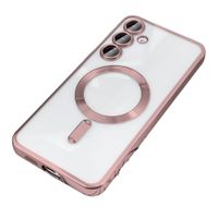 Case Samsung Galaxy S25 Magnético Transparente Rosado