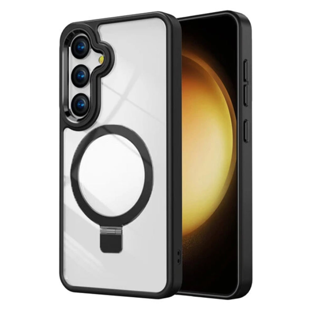 Case Samsung Galaxy S25 Plus Magnético Transparente Negro