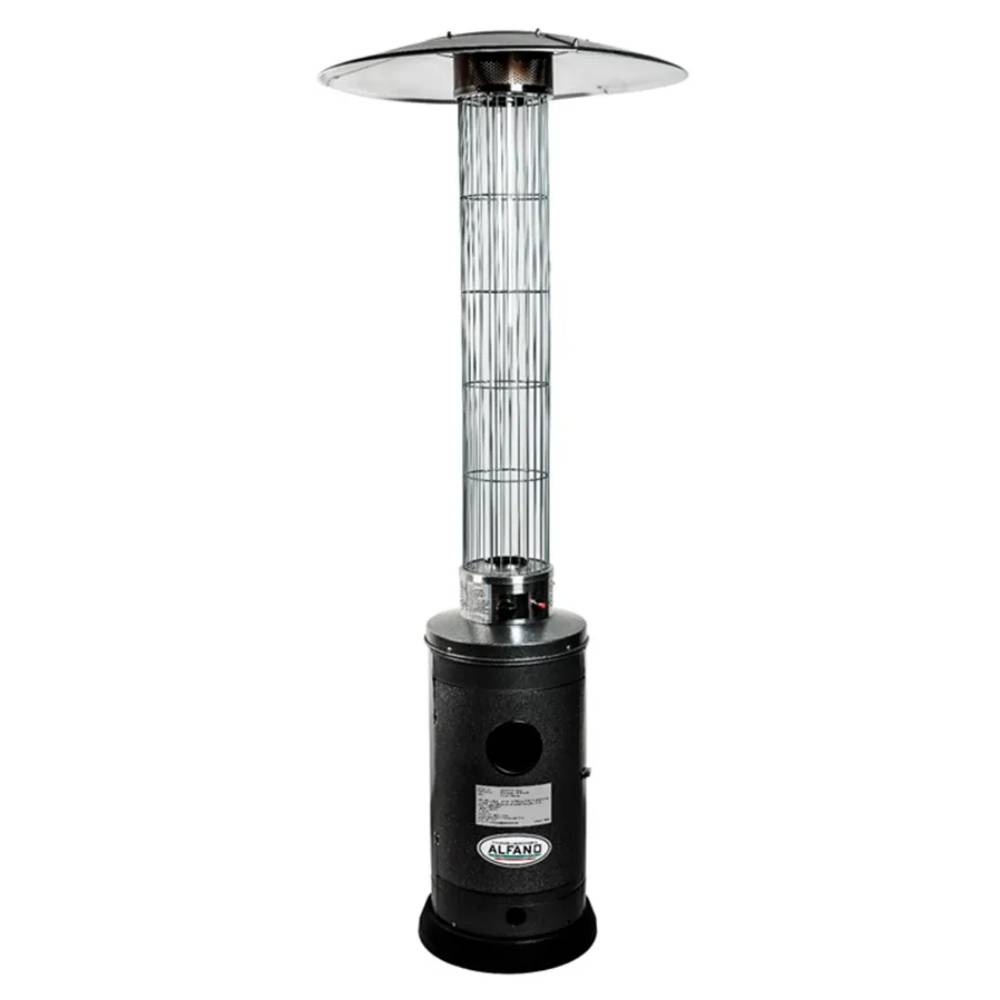 Estufa de gas para terraza Alfano HMXD-EGLASS 10500W GLP, seguridad automática