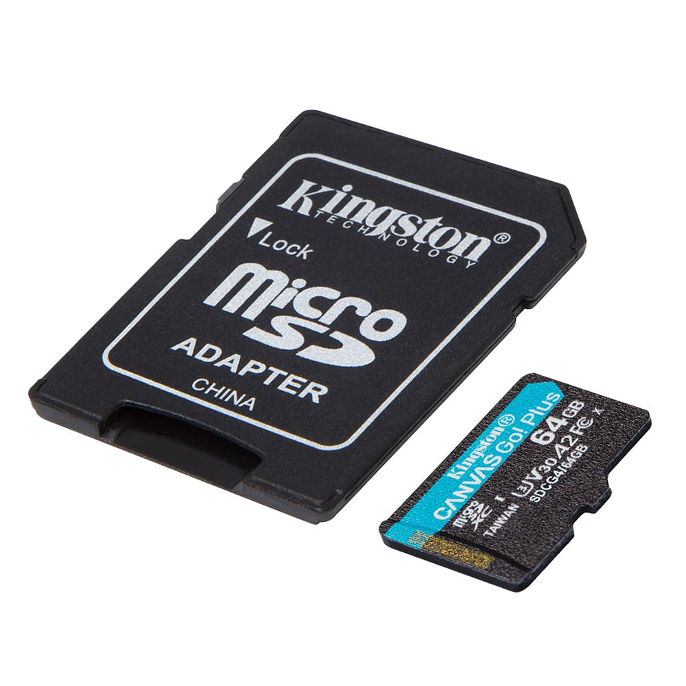 Imagen 2 del producto MicroSDXC Canvas Go Plus Gen4 64GB V30 A2 U3 Kingston