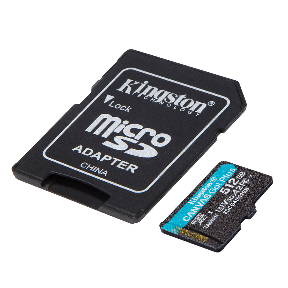 Imagen 2 del producto MicroSDXC Canvas Go Plus Gen4 512GB V30 A2 U3 Kingston
