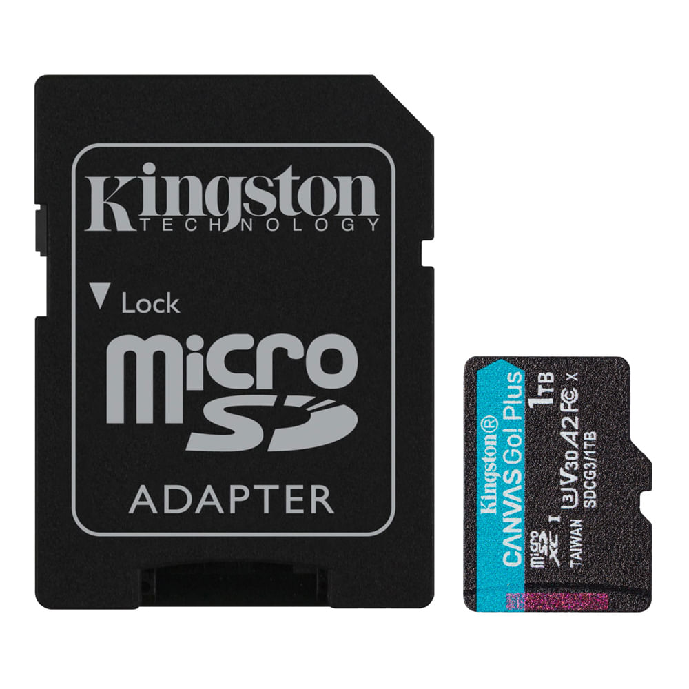 MicroSDXC Canvas Go Plus Gen4 1TB V30 A2 U3 Kingston
