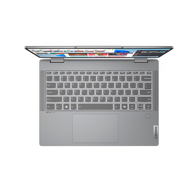Imagen 2 del producto Laptop Lenovo IdeaPad 5, 2 in 1, 14AHP9 14"" táctil, Ryzen 7-8845HS, 16GB RAM, 512GB SSD, FreeDOS - sin sistema operativo, gris - 83DR007QLM