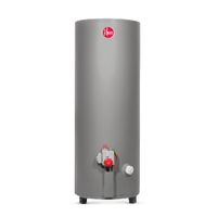 Termotanque a gas tipo B Rheem, 190 litros, válvula de drenado, gris