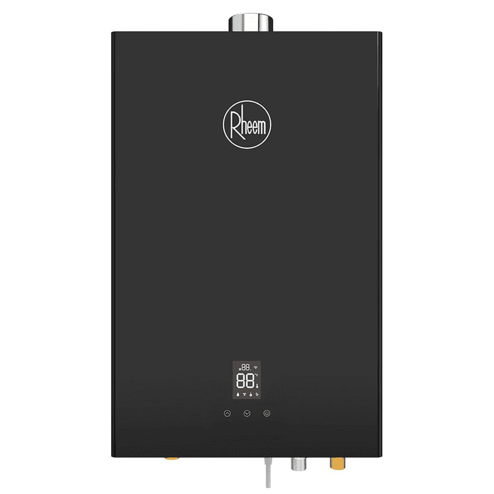 Terma a gas Rheem Prestige 30W, 10 litros, Wi-Fi, 9 sistemas de seguridad, negro