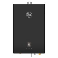 Terma a gas Rheem, 18 litros, Wi-Fi, gas natural, negro