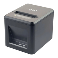 Impresora térmica SAT Q22UE, USB, Wi-Fi, ancho de hasta 80 mm, negro