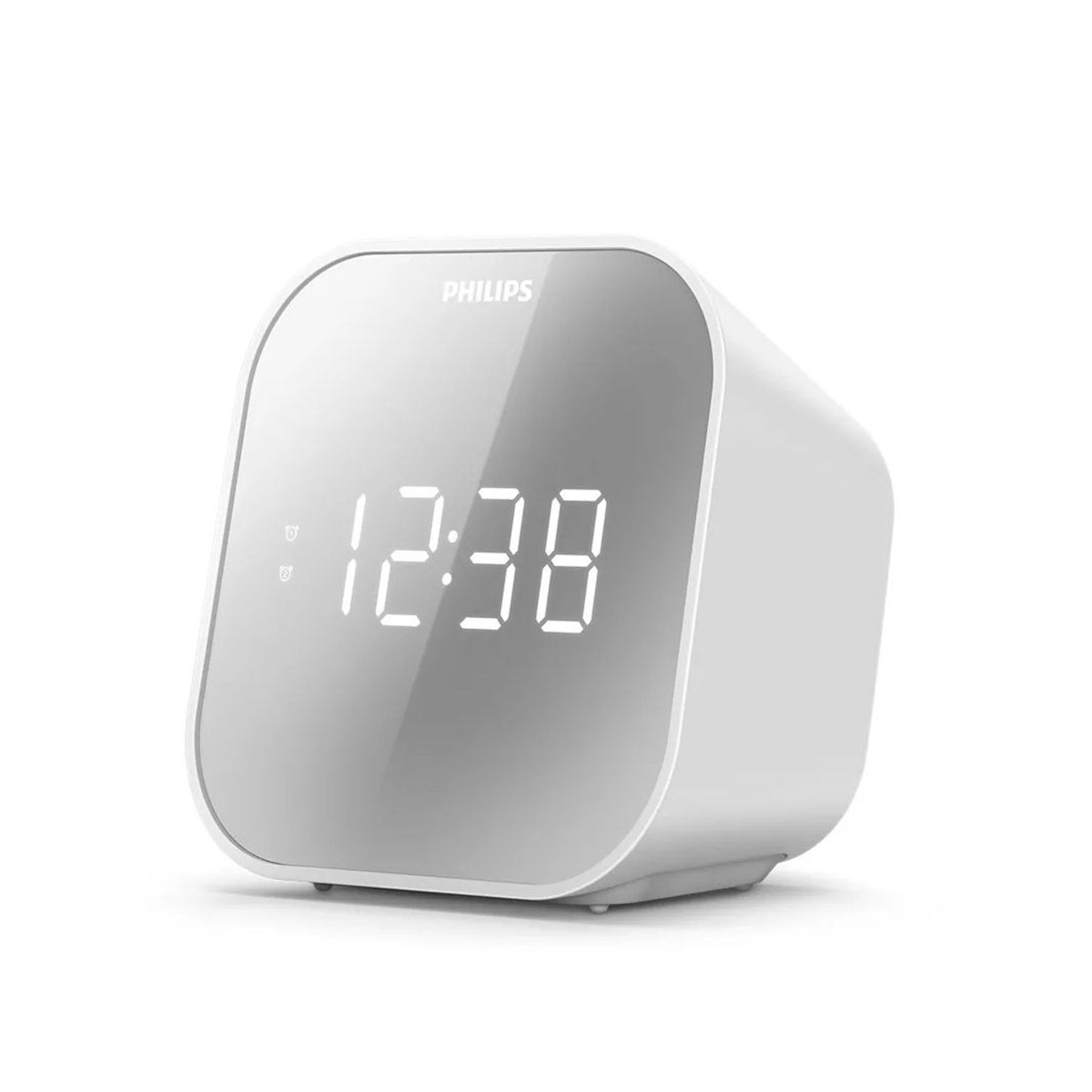 Radio reloj despertador Philips, alarmas, pantalla LED, radio FM, negro - TAR4406