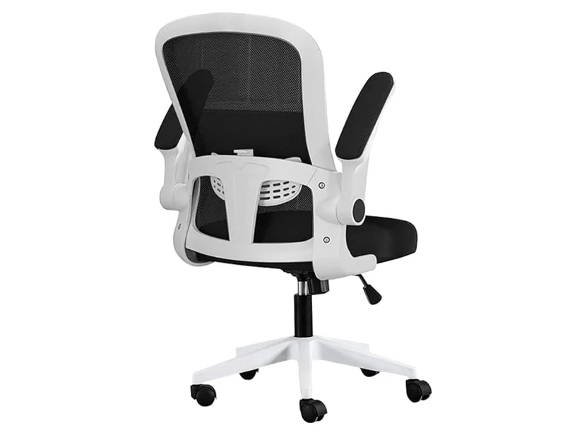 Imagen 2 del producto Silla ergonómica de oficina Haven C250SBW, blanca, con respaldo mesh, apoyabrazos rebatibles