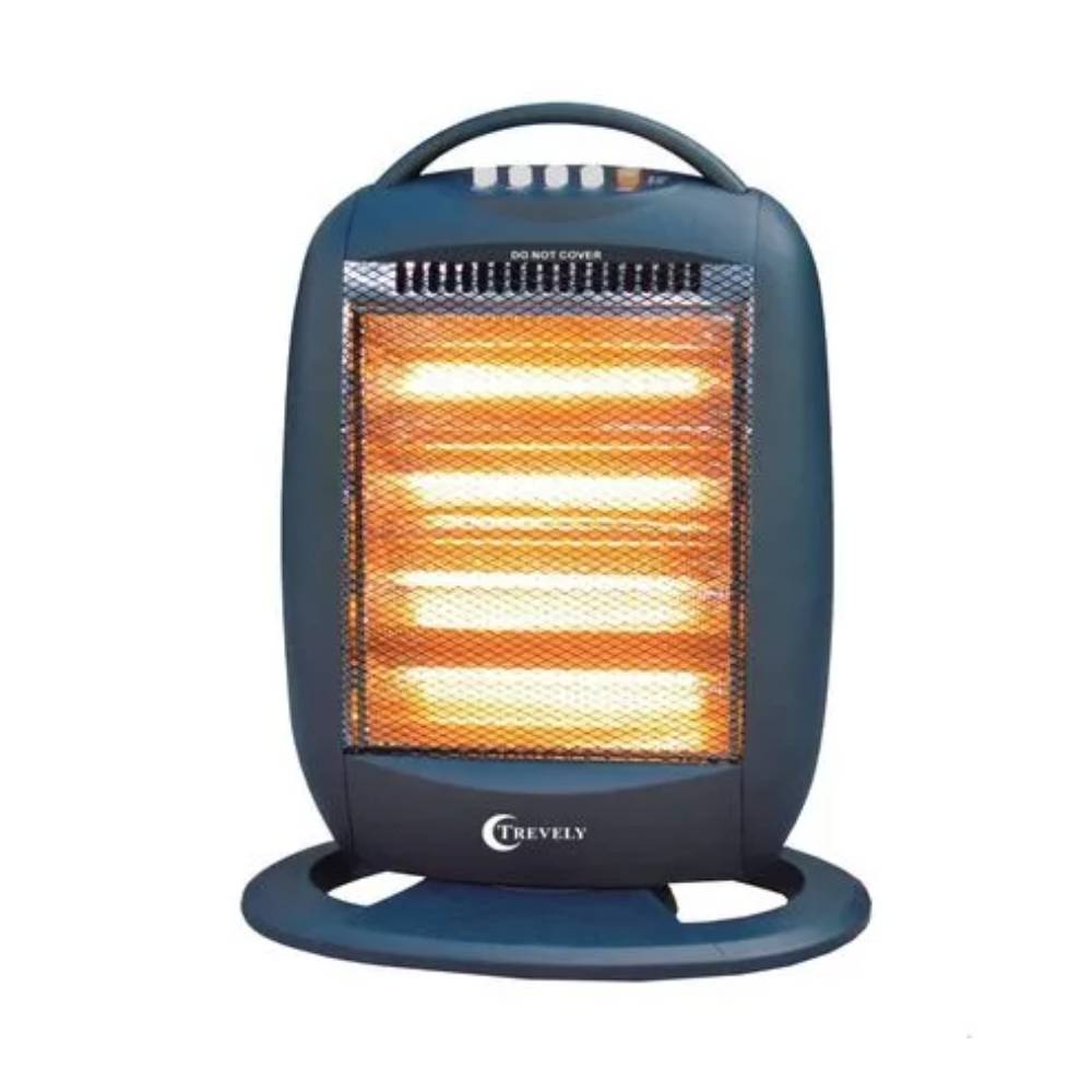 Estufa eléctrica halógena Trevely TCH-040 1600W, calefacción rápida y eficiente