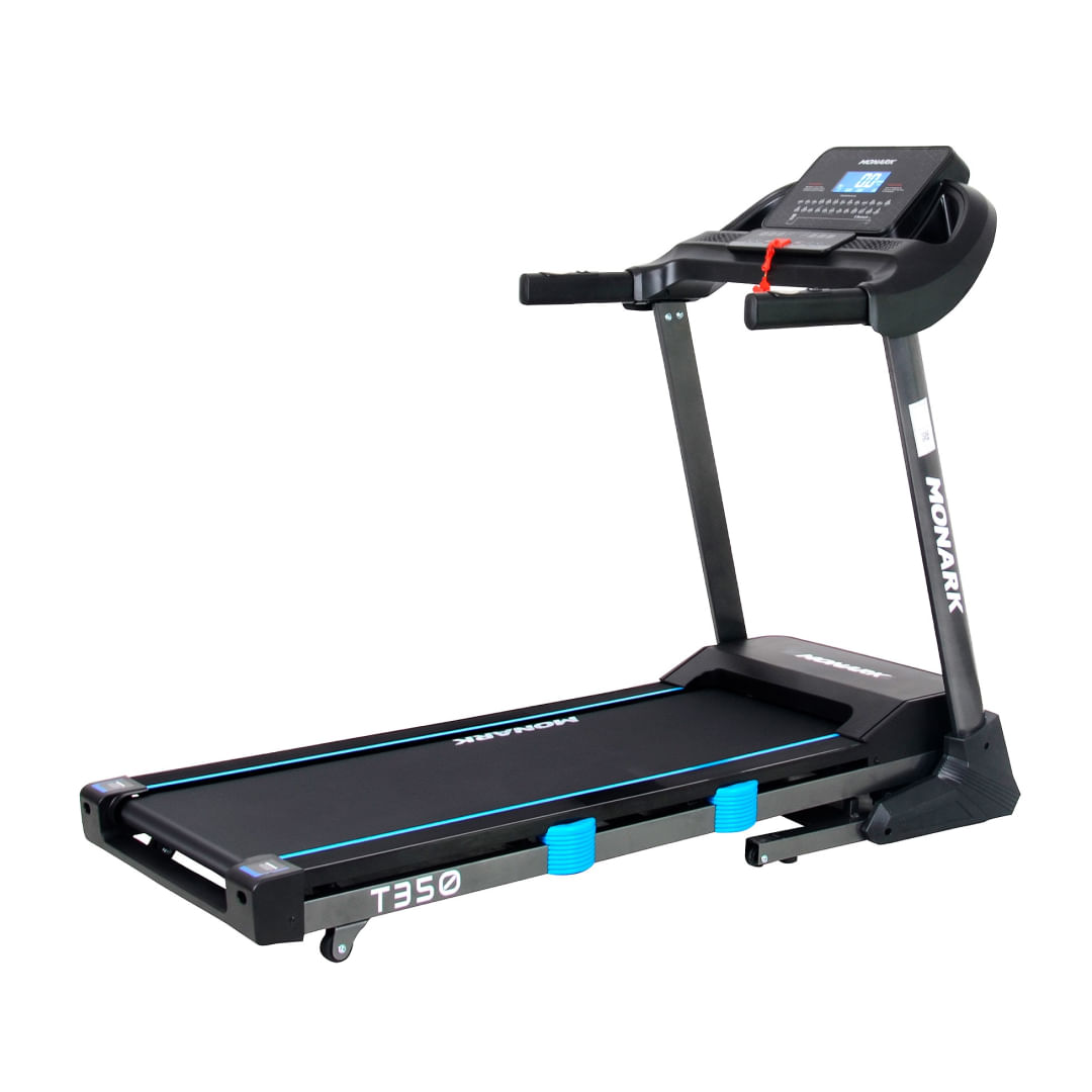 Trotadora Monark T350, pantalla LED, velocidad max. 18km, negro
