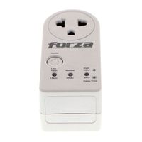 Protector de voltaje Forza 900J 1500W con toma giratoria 350°, NG-220V, 900J y temporizador blanco