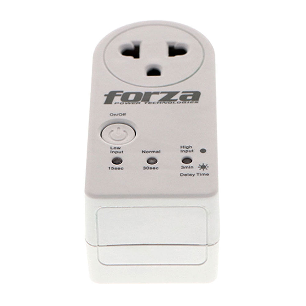 Protector de voltaje Forza 900J 1500W con toma giratoria 350°, NG-220V, 900J y temporizador blanco