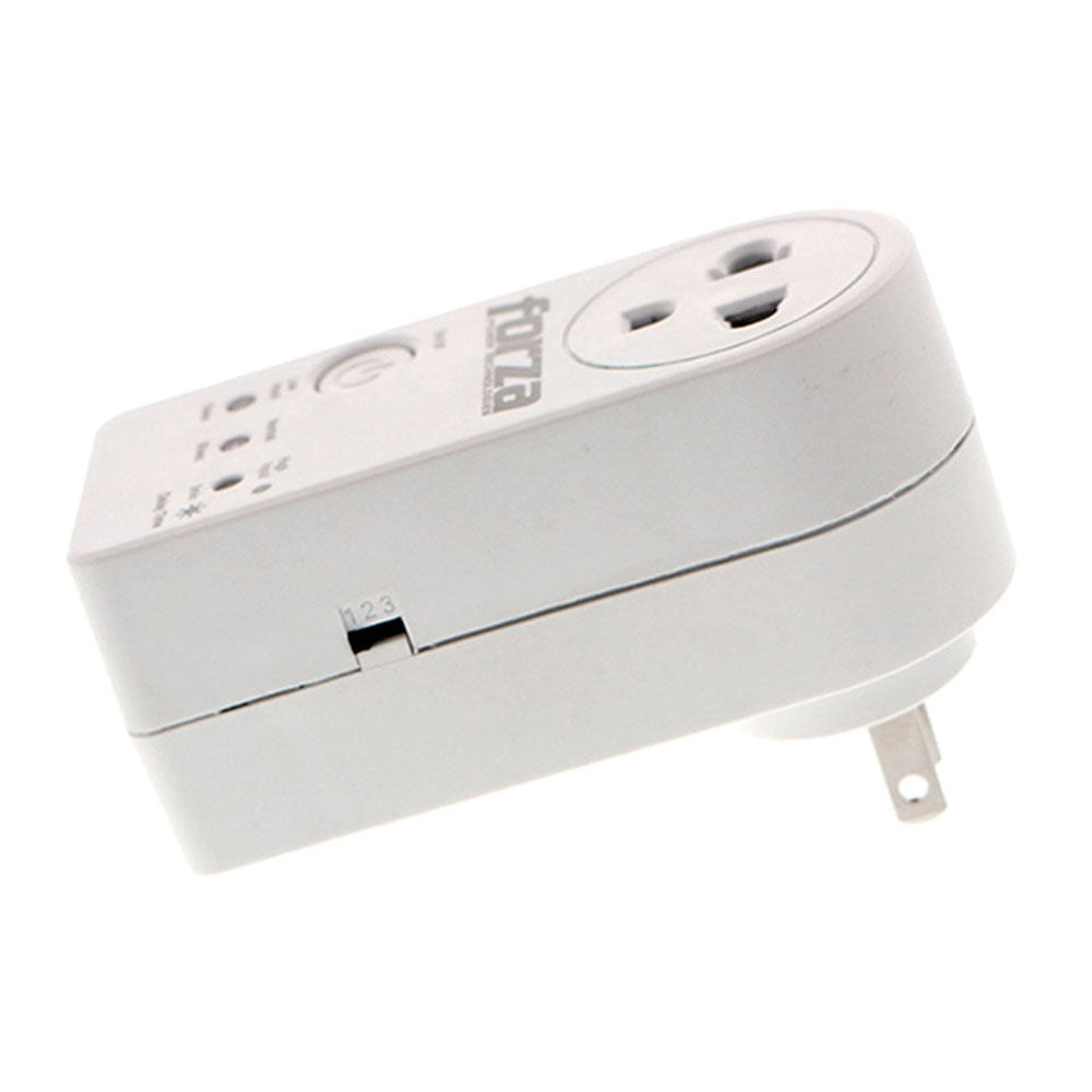 Imagen 2 del producto Protector de voltaje Forza 900J 1500W con toma giratoria 350°, NG-220V, 900J y temporizador blanco