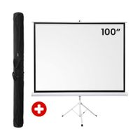 Combo pantalla Ecran Evox 100"" con trípode y funda gruesa impermeable