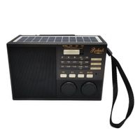 Radio portátil Richards Classic bluetooth, panel solar, FM/AM/SW, USB/TF, linterna, recargable (reempacado)