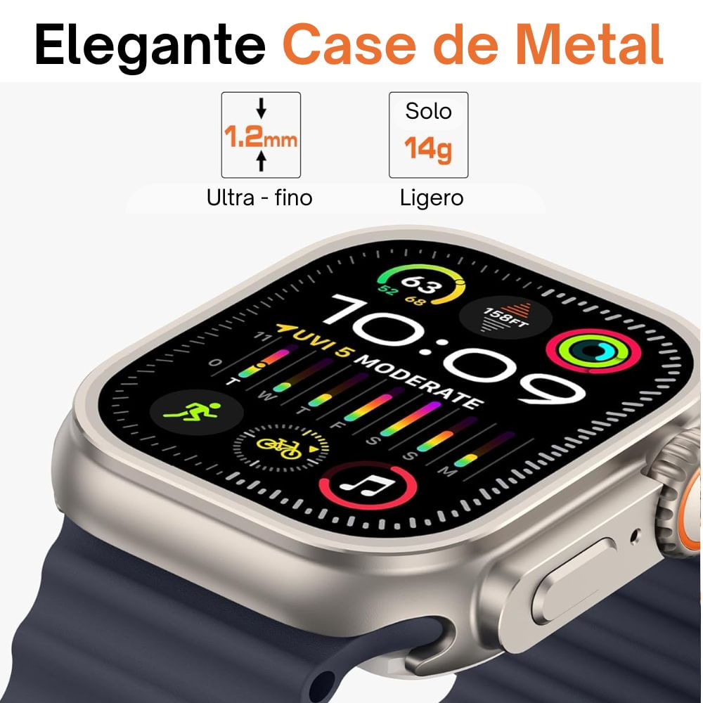 Imagen 2 del producto Case de Metal titanio URVOI , cristal de zafiro, Apple Watch 44mm Series 4/5/6/7/8/9 SE