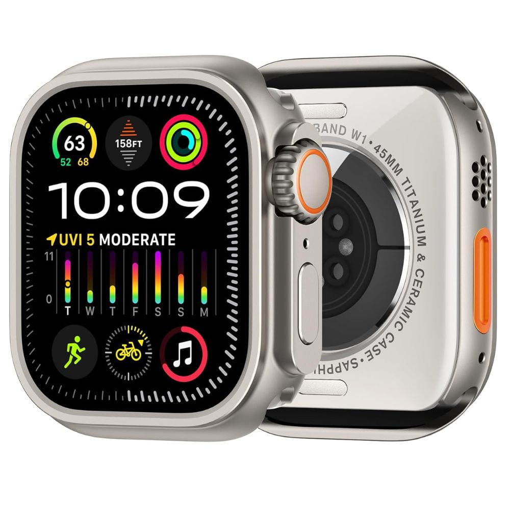 Case de Metal titanio Urvoi, cristal de zafiro, Apple Watch 46mm Series 10