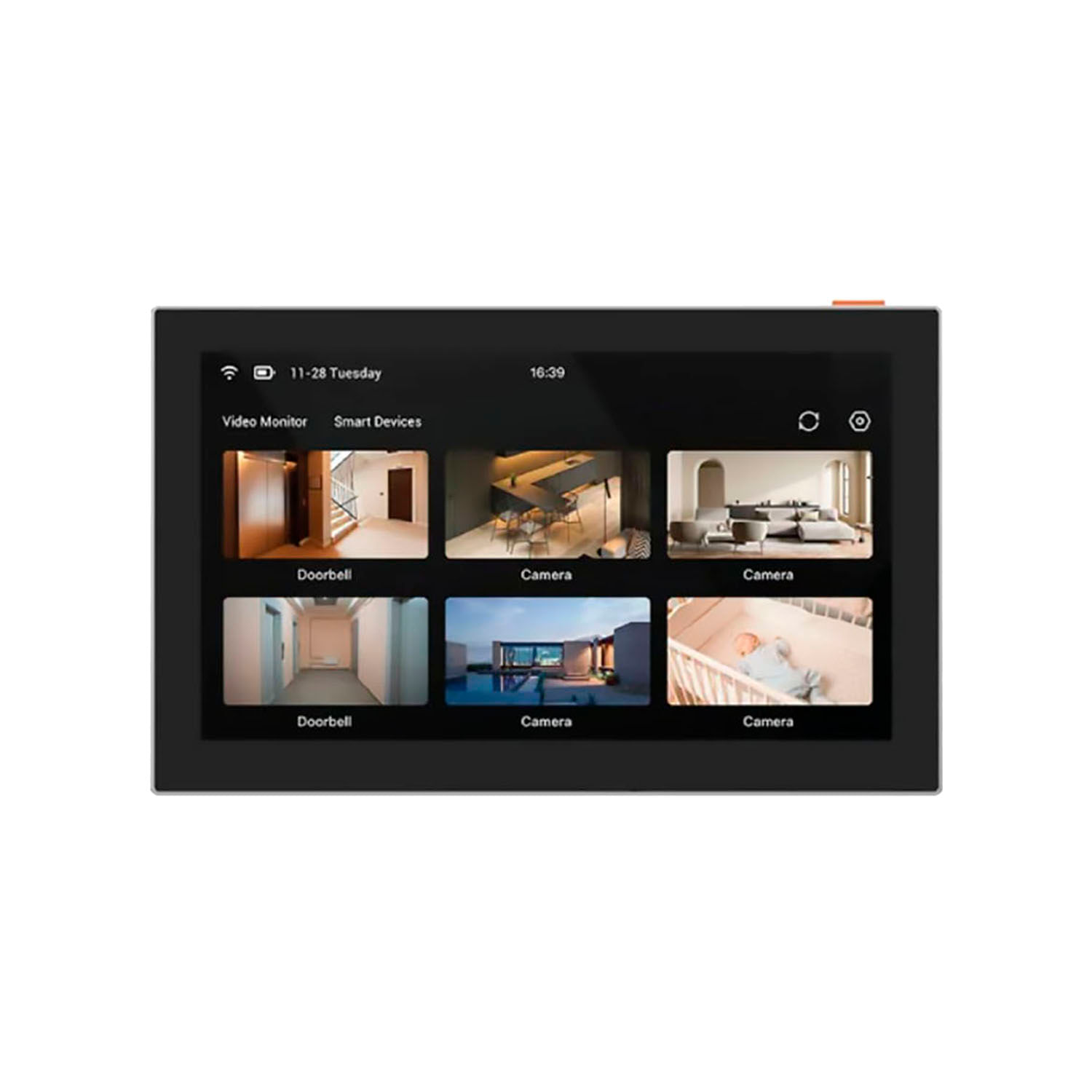 Imagen 1 del producto Monitor táctil inteligente Ezviz SD7 7” IPS, Wi-Fi, batería 4600 mAh, soporta 30 dispositivos