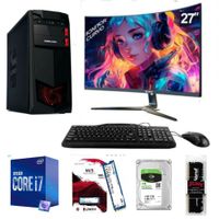 PC Intel Core i7-10TH + 16GB RAM + 1TB Disco HDD + 500GB SSD + Monitor 27"" FHD, FreeDOS