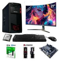 PC Intel Core i7-6TH + 32GB RAM + 2TB  SSD Disco + Monitor 27 "" FHD + Case Halion 350W + Teclado y mouse Logitech 2 en 1, FreeDOS