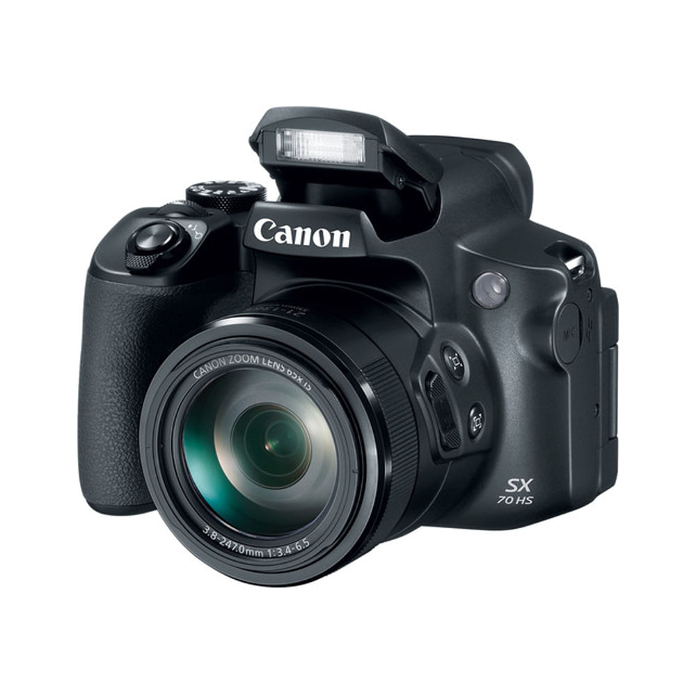 Imagen 2 del producto Cámara Canon PowerShot SX70 HS, 20.3MP, zoom óptico 65x, estabilizador de imagen, Wi-Fi y 4K