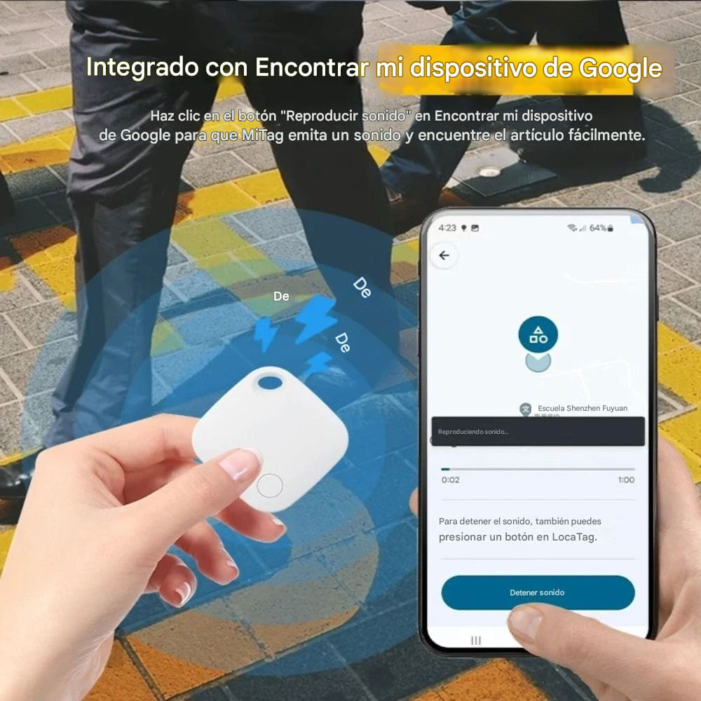 Imagen 2 del producto Localizador Bluetooth Proshopper iTAG, batería 9-12 meses, altavoz integrado, para llaves, maletas, mascotas, blanco