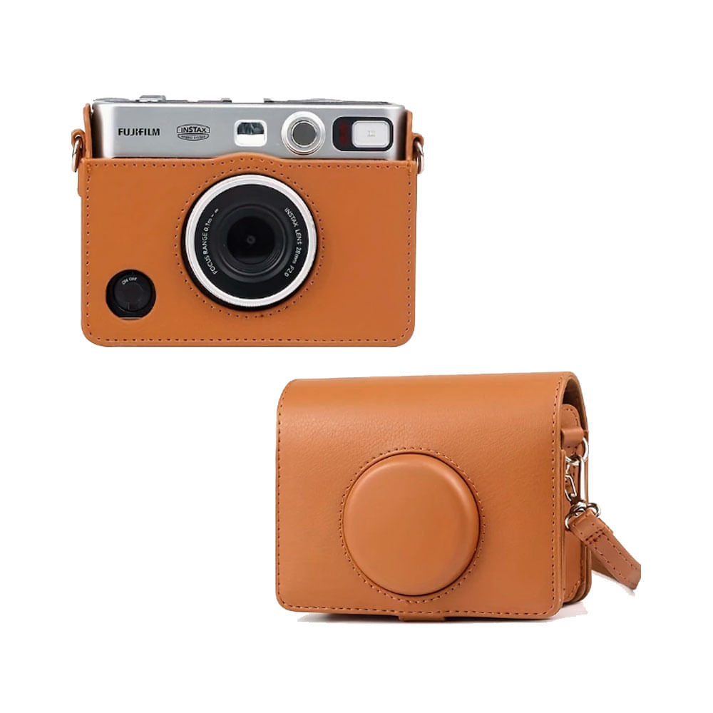 Imagen 2 del producto Cámara Fujifilm Instax Mini Evo Brown + estuche, impresión instantánea