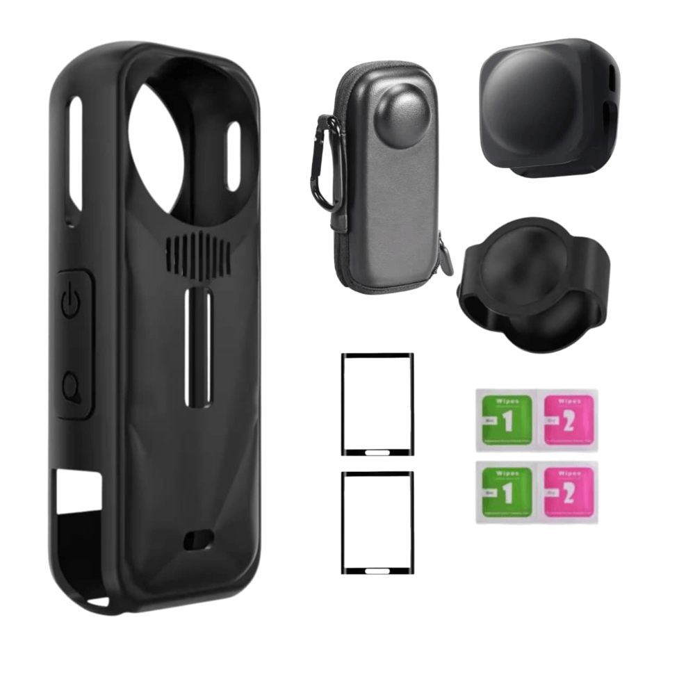 Imagen 1 del producto Kit protección para INSTA360 X5, negro