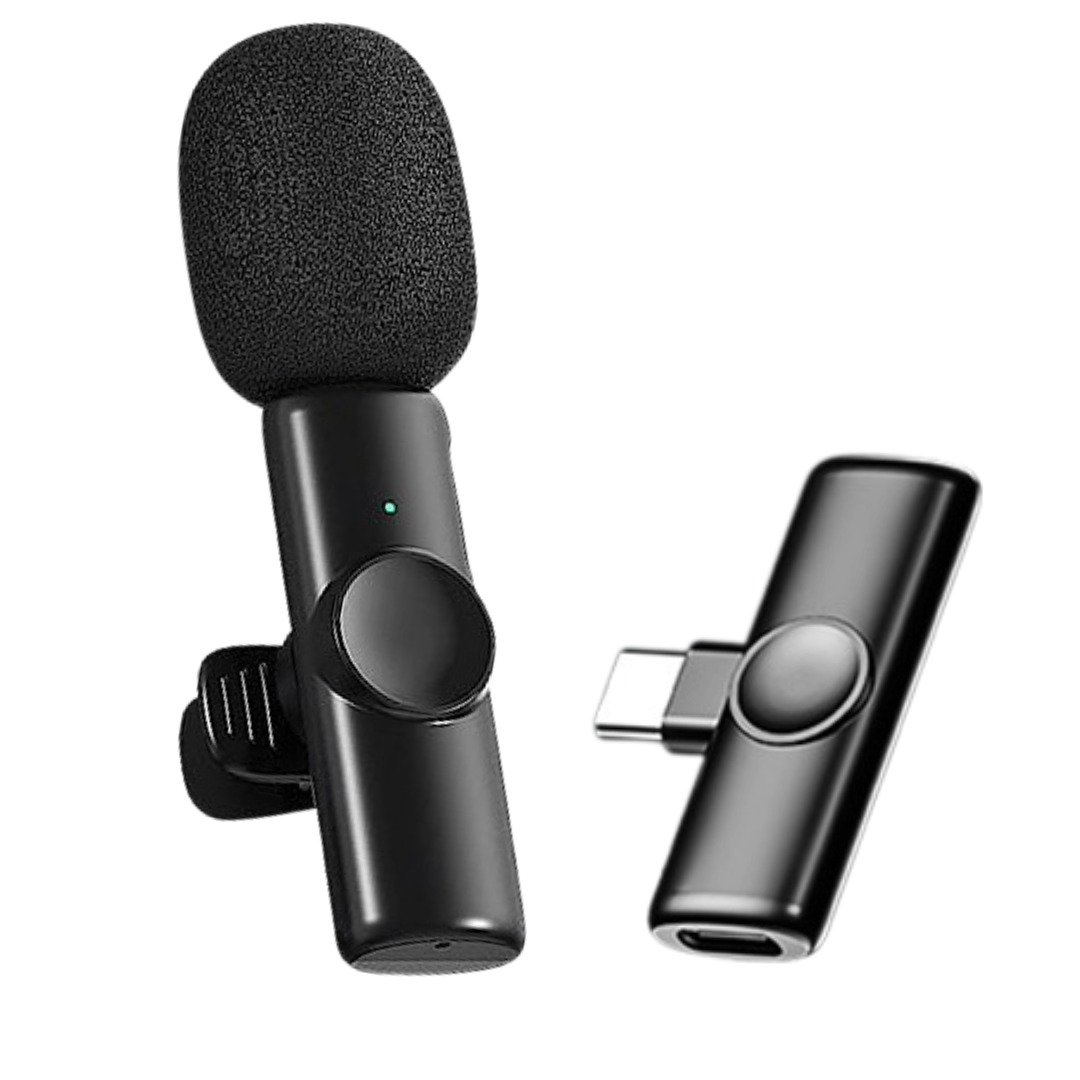 Micrófono K11 inalámbrico tipo C, reducción de ruido y Reverb para grabaciones profesionales