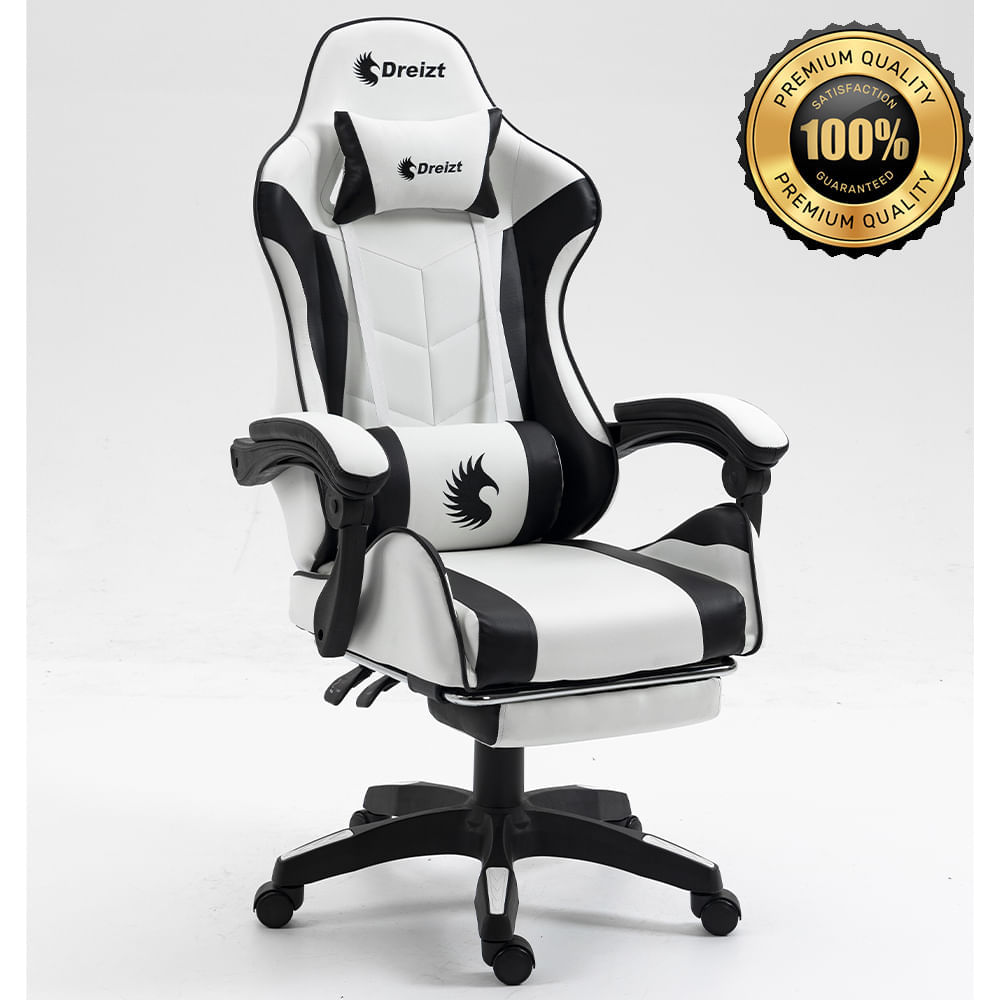Imagen 2 del producto Combo Dreizt: Silla gamer Shine Series + Mouse RGB GR270037 + Mousepad RGB GR270011, blanco