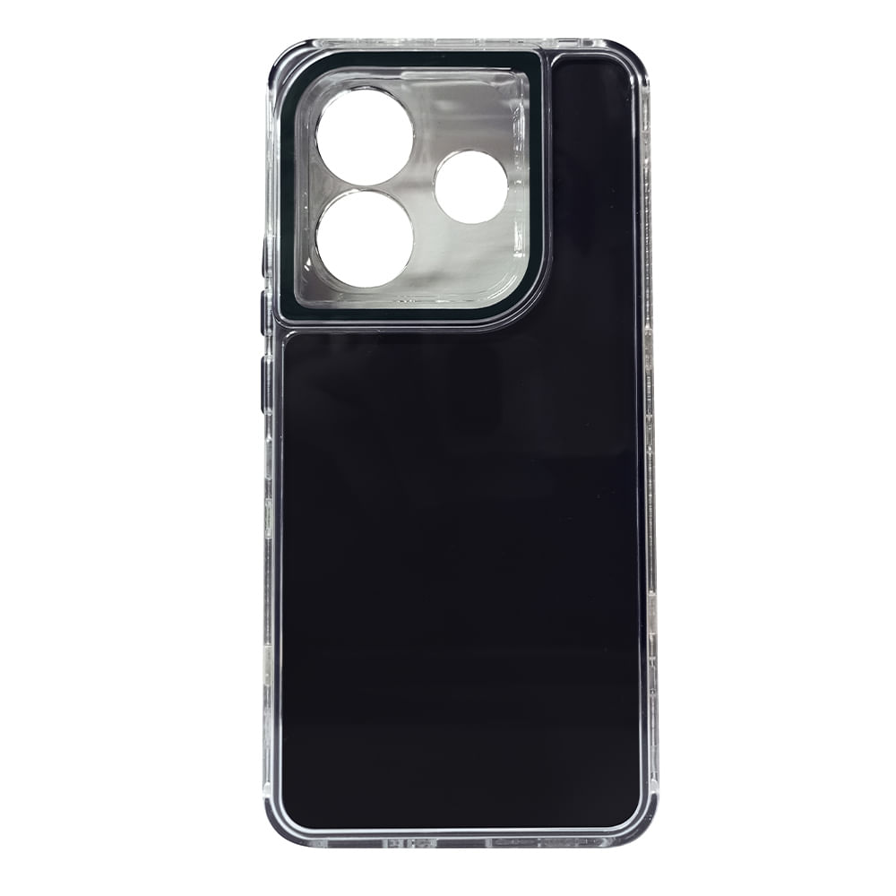 Case para Xiaomi Redmi Note 14, protección 360, 3 capas de protección, negro