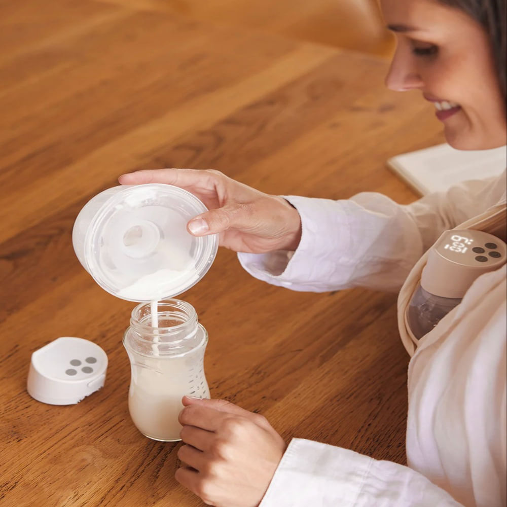 Imagen 2 del producto Extractor de leche Momcozy S12 Pro portátil, bolsas de almacenamiento, blanco