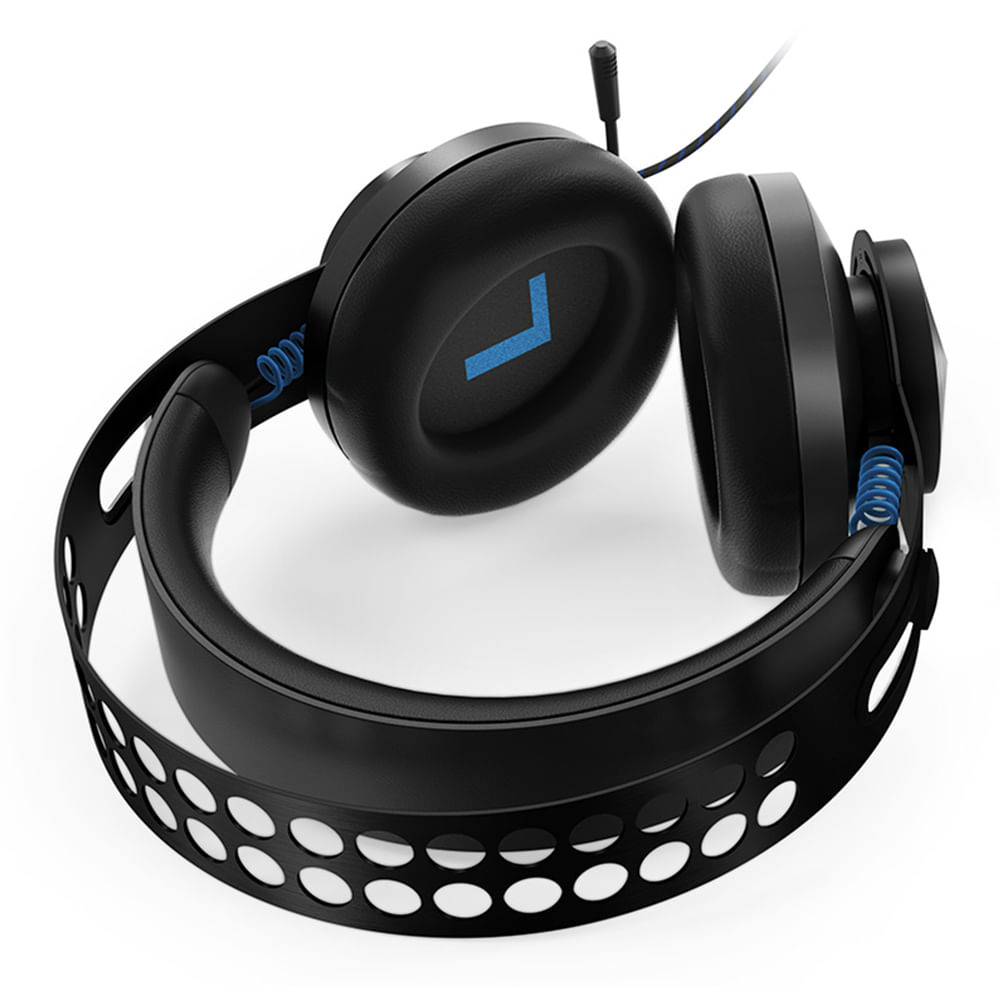 Imagen 2 del producto Audífonos gamer Lenovo Legion H300 alambrico, conexión 3.5 mm/USB, sonido estéreo claro, micrófono ajustable con cancelación de ruido